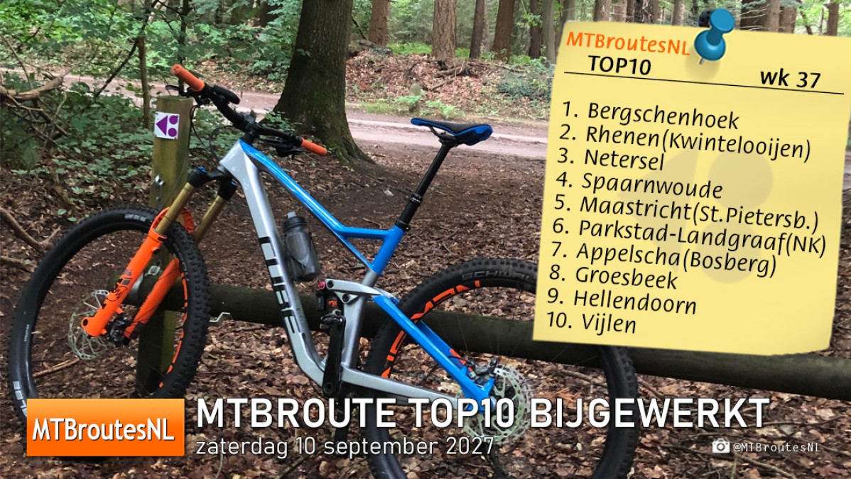 MTBroute TOP10 Bijgewerkt 17-09-2022