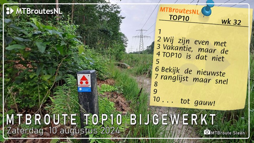 MTBroute TOP10 bijgewerkt 10-08-2024