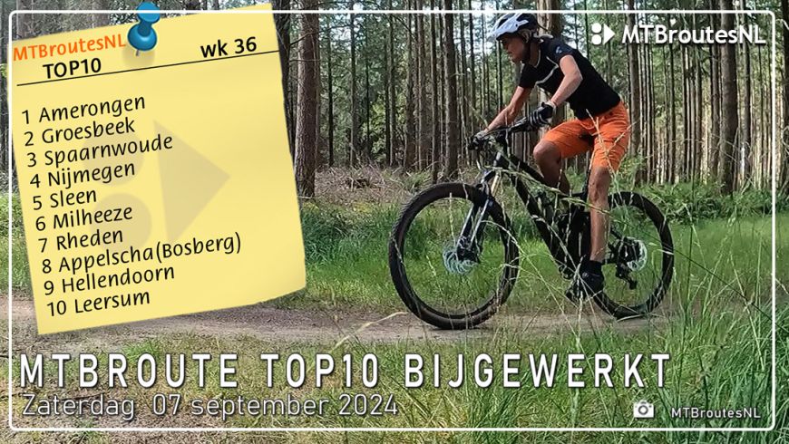 MTBroute TOP10 bijgewerkt 07-09-2024