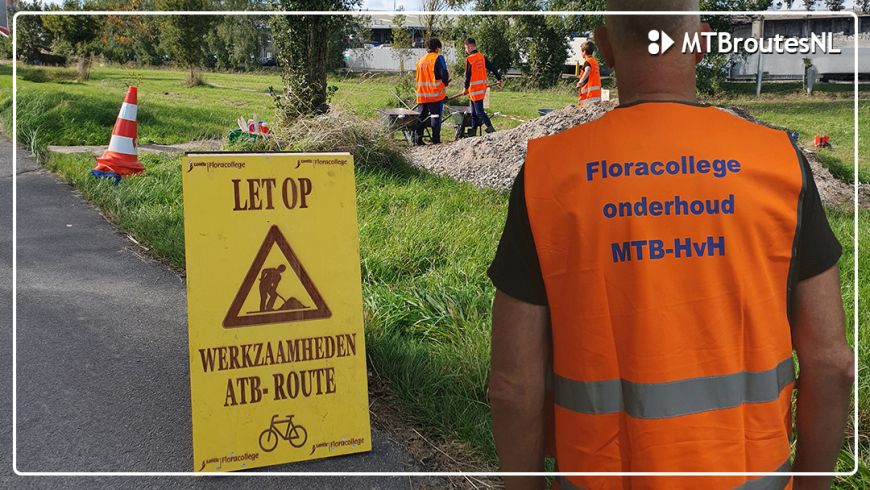 Leerlingen knappen mountainbikebaan op: 'Ze kunnen lekker aan de bak'