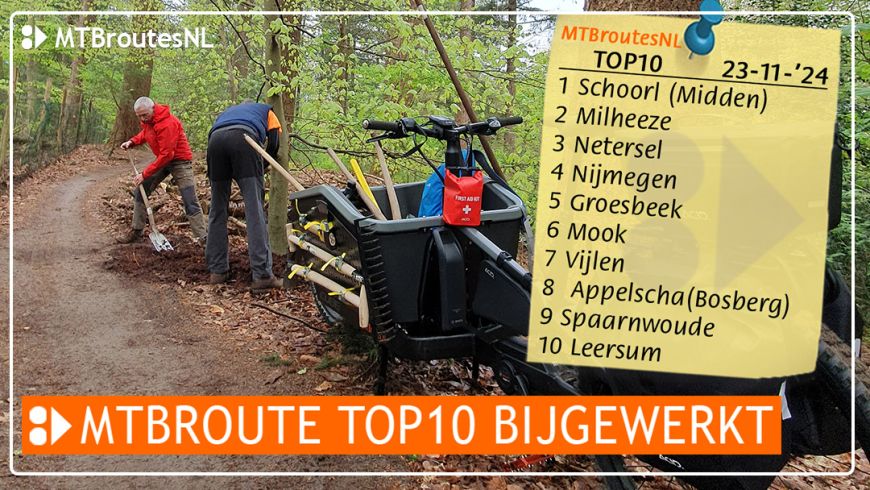 MTBroute TOP10 bijgewerkt 23-11-2024