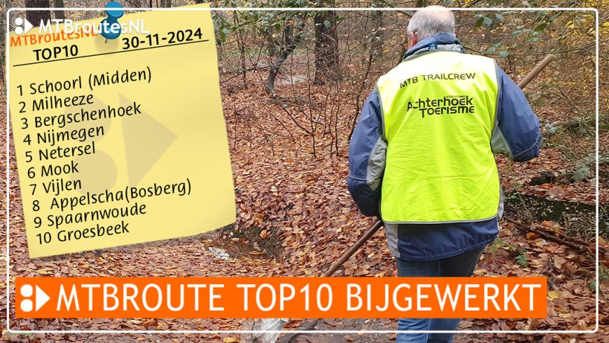 MTBroute TOP10 bijgewerkt 30-11-2024