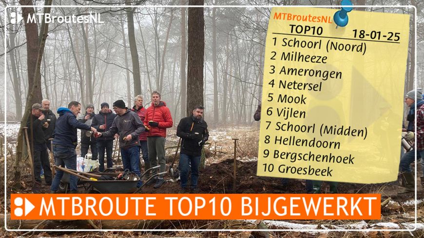 MTBroute TOP10 bijgewerkt 18-01-2025